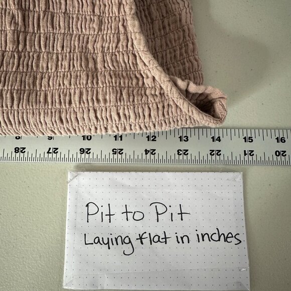 Faherty Womens Diego Sleeveless Organic Gauzy Cotton Jumpsuit Size S Pale Pink - Picture 9 of 13